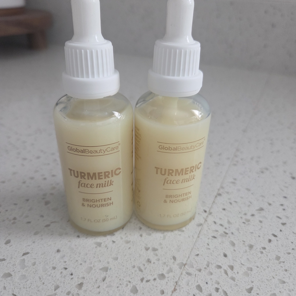 2 GlobalBeautyCare Turmeric Face Milk - Brighten & Nourish